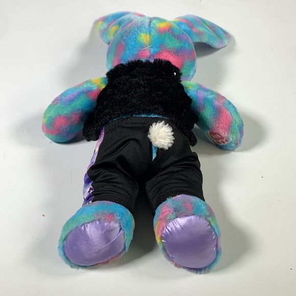 Build A Bear Tie Dye Bunny 21" Plush BAB Blue Purple Pink Stuffed Animal Rabbit - Picture 5 of 11